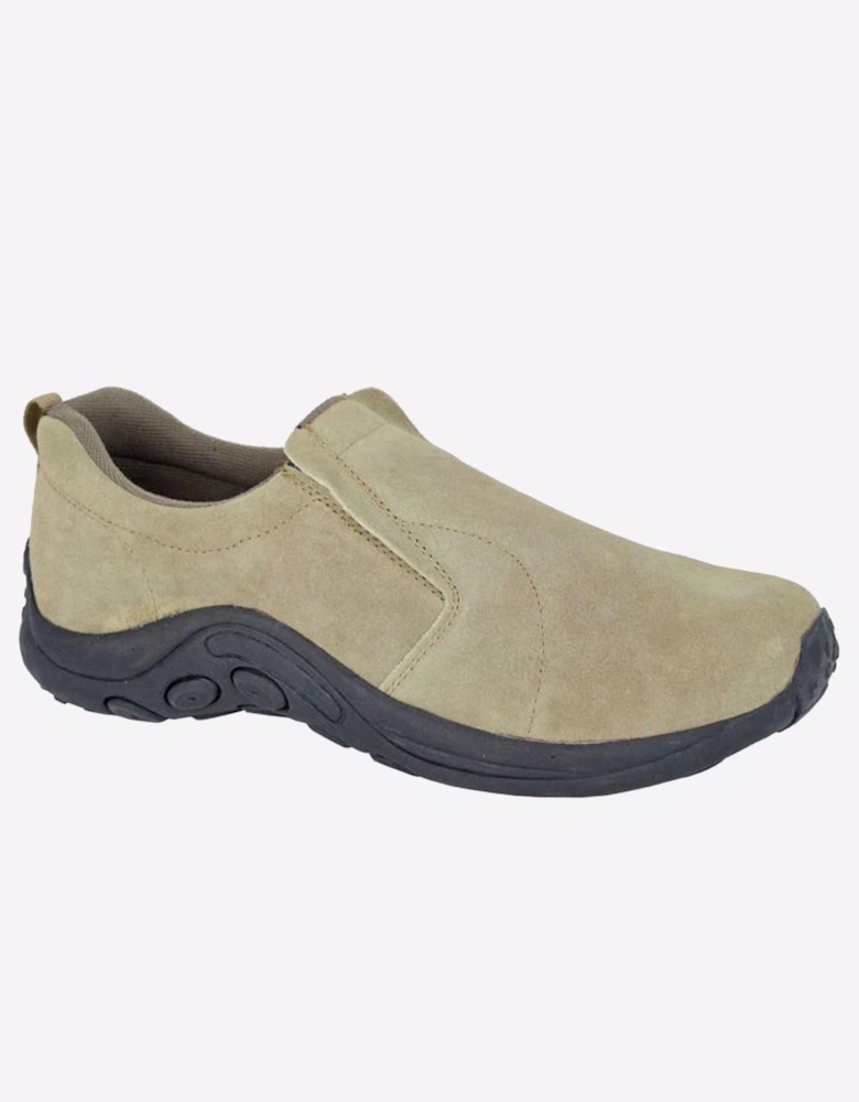 PDQ Jungle Moc Ryno by PDQ Mens Suede Leather Shoes Taupe