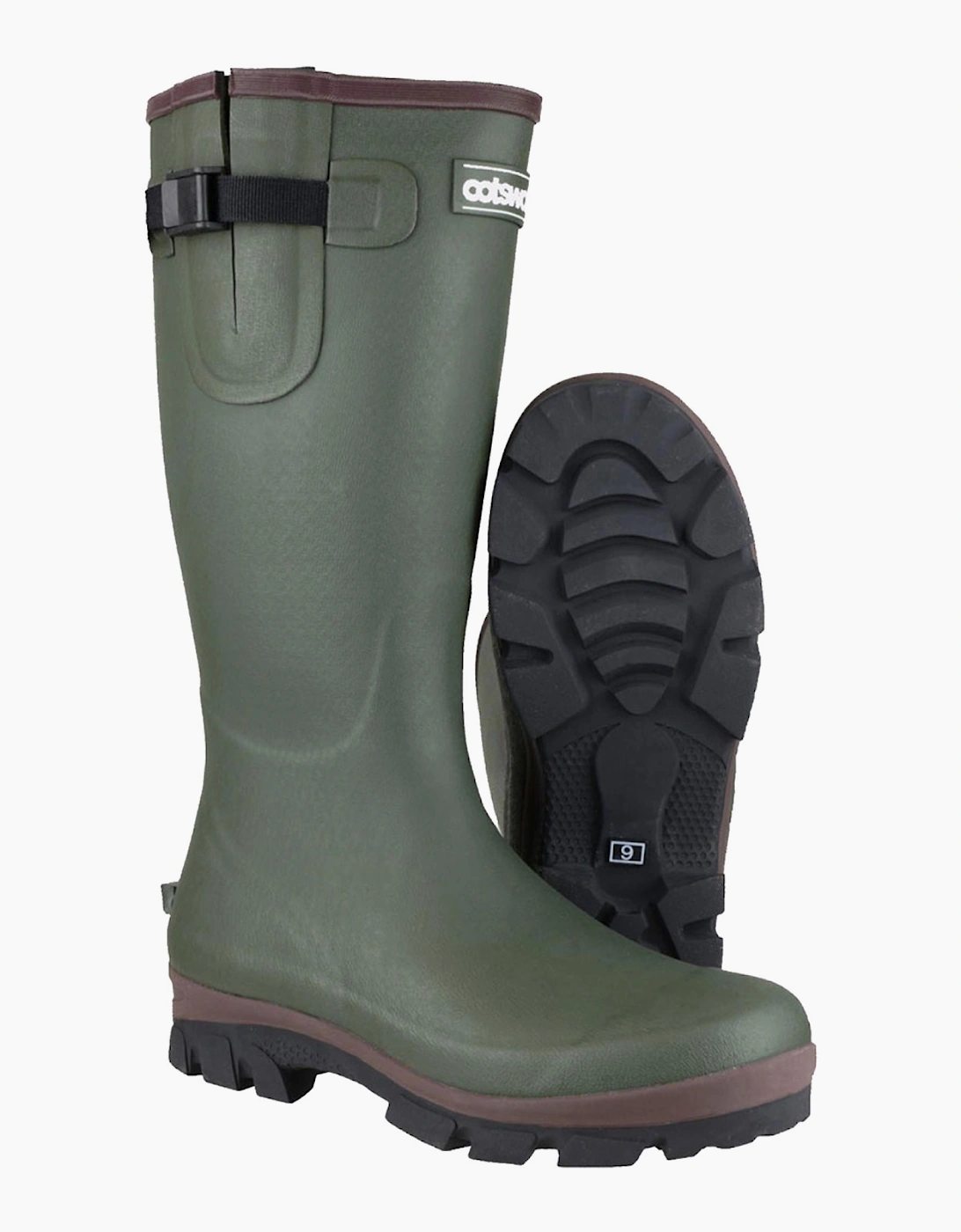 Cotswold Grange Buckle Fastening Wellington Boot Mens Green