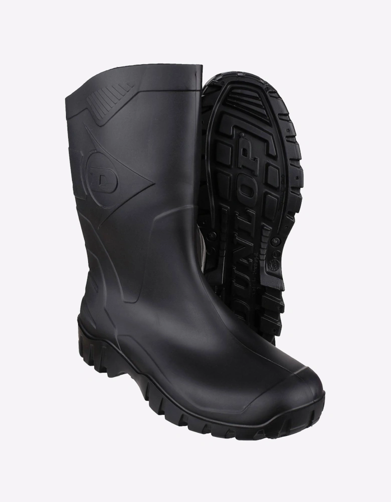 Dunlop Dee Calf Length Unisex Wellingtons Black