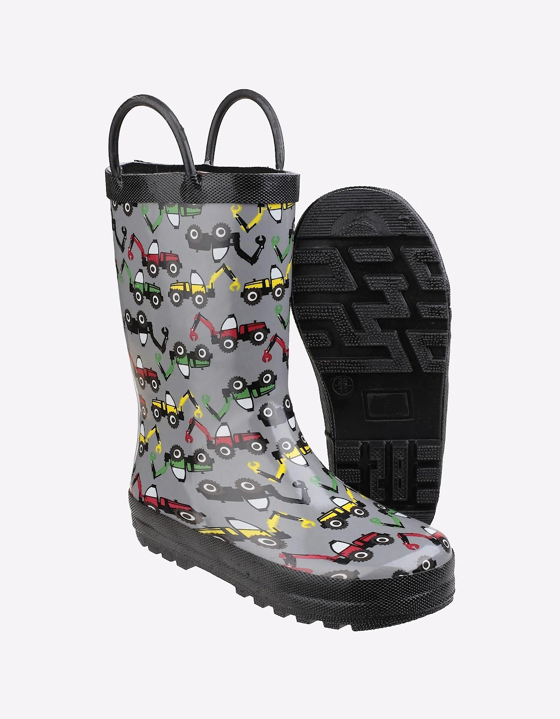 Cotswold Digger Puddle Waterproof Wellington Junior Grey / Digger