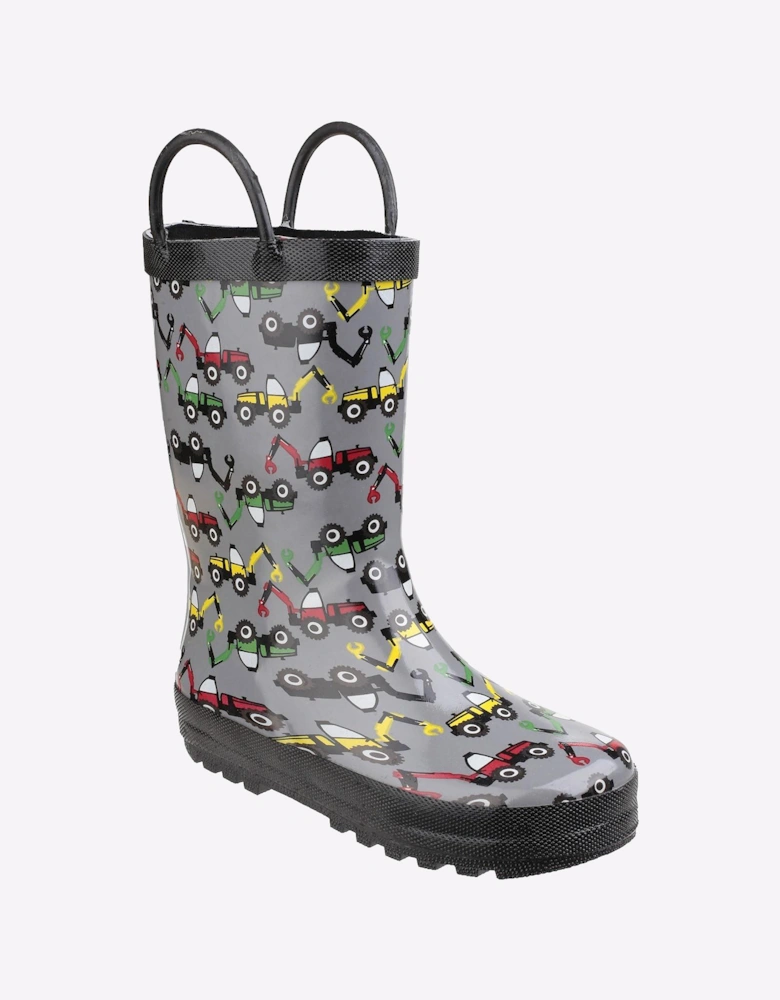 Cotswold Digger Puddle Waterproof Wellington Junior Grey / Digger