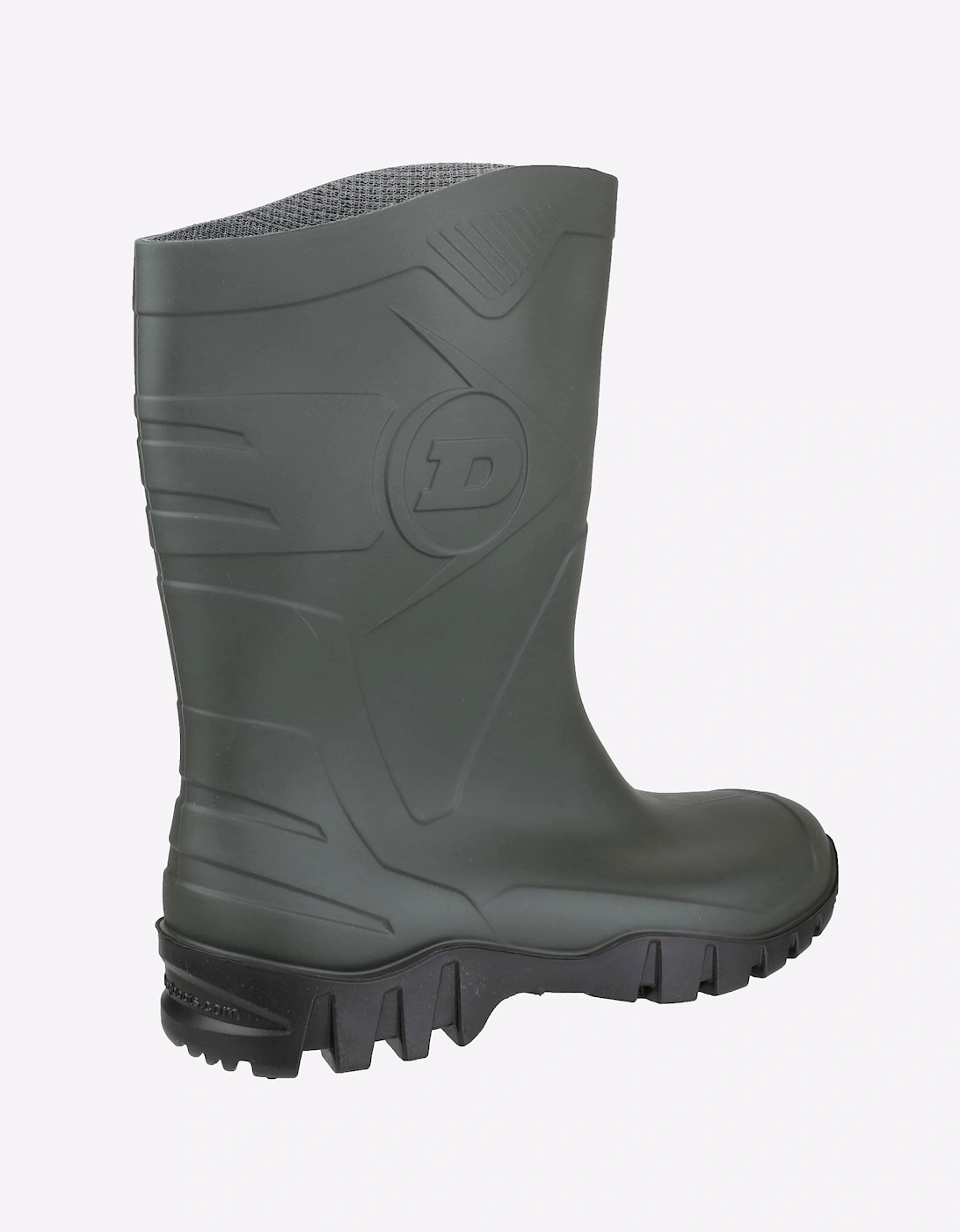 Dunlop Dee Calf Length Unisex Wellingtons Dark Green