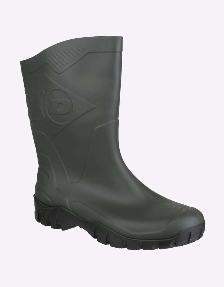 Dunlop Dee Calf Length Unisex Wellingtons Dark Green