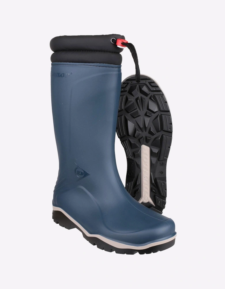 Dunlop Blizzard Waterproof Unisex Wellingtons Blue/black