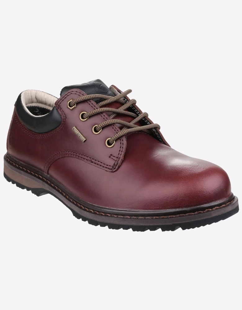 Cotswold Stonesfield Hiking Memory Foam Waterproof Mens Leather Shoes Chestnut