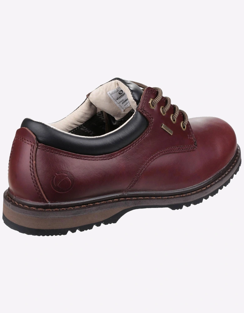 Cotswold Stonesfield Hiking Memory Foam Waterproof Mens Leather Shoes Chestnut