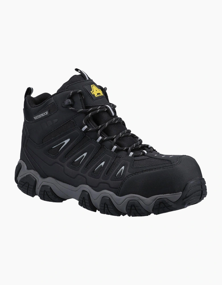 Amblers Safety AS801 Waterproof Non-Metal Mens Safety Hiker Boots Black