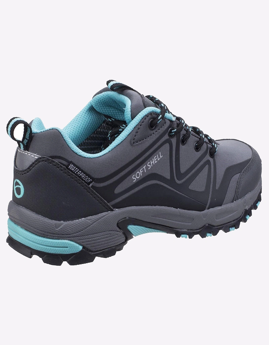 Cotswold Abbeydale Waterproof Memory Foam Womens Hiking Shoes Grey/Black/Aqua