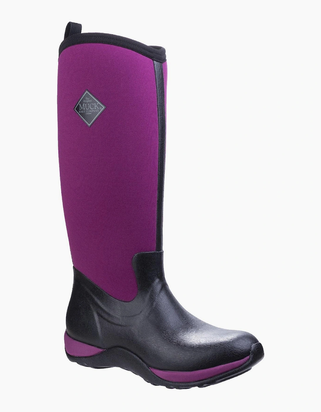 Muck Boots Arctic Adventure Womens Wellington Boots Black/Maroon