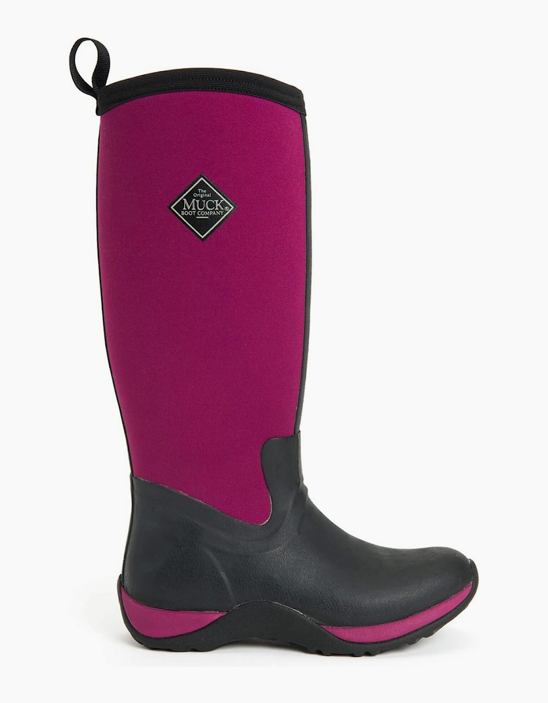 Muck Boots Arctic Adventure Womens Wellington Boots Black/Maroon