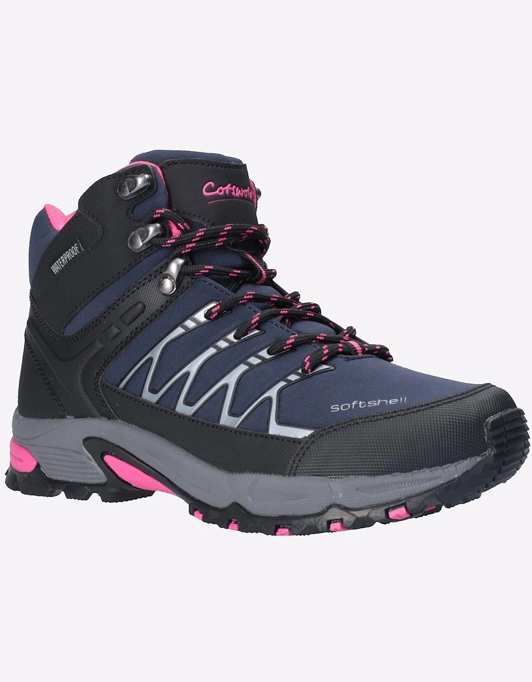 Cotswold Abbeydale Mid Womens Hiking Boots Navy/Black/Fuchsia