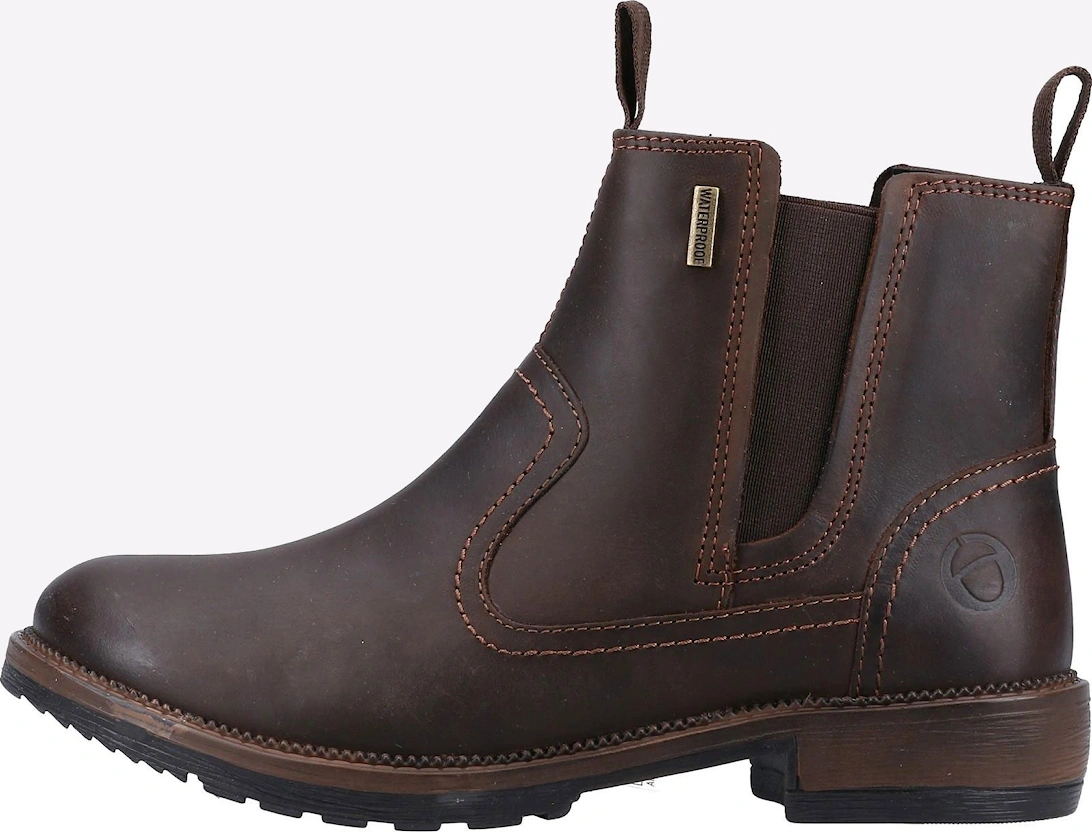 Cotswold Laverton Memory Foam Womens Leather Boots Brown