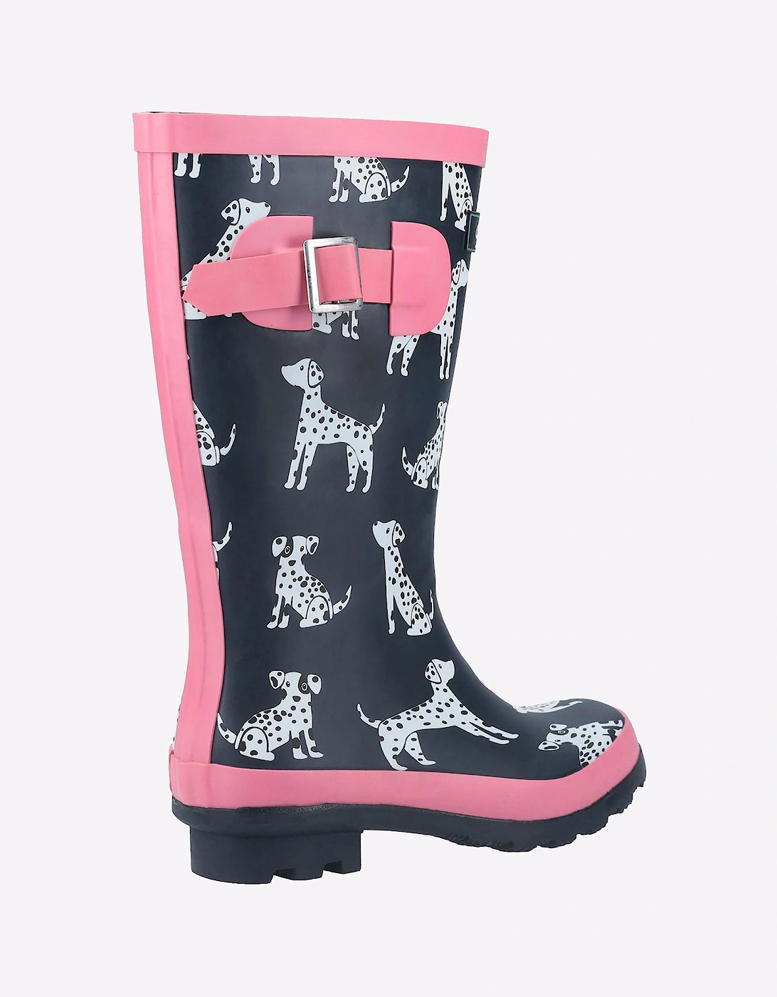 Cotswold Dalmatian Wellington Boots Junior Navy