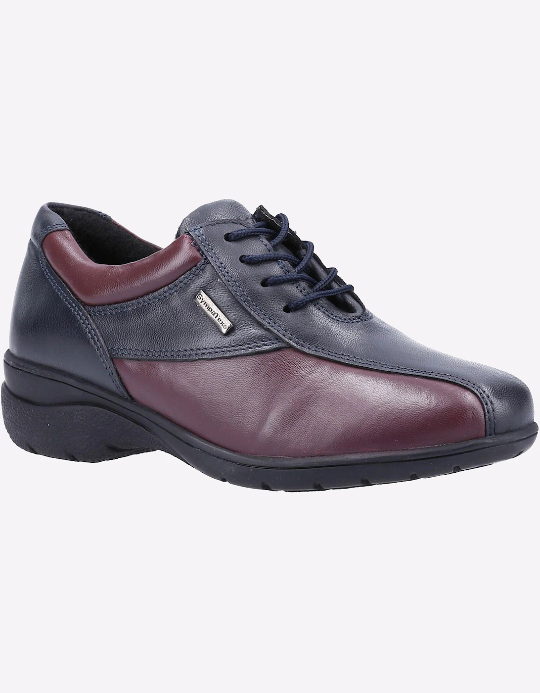 Cotswold Collection Salford 2 Waterproof Womens Shoes Navy / Bordo