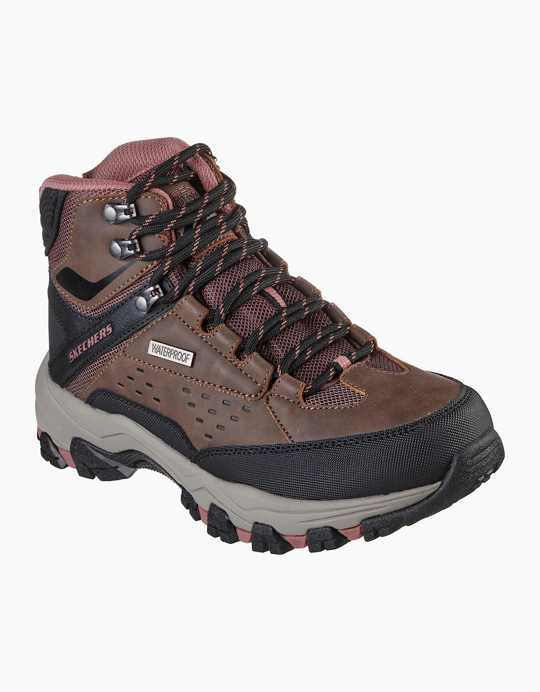 Skechers Selmen Womens Hiking Boots Chocolate