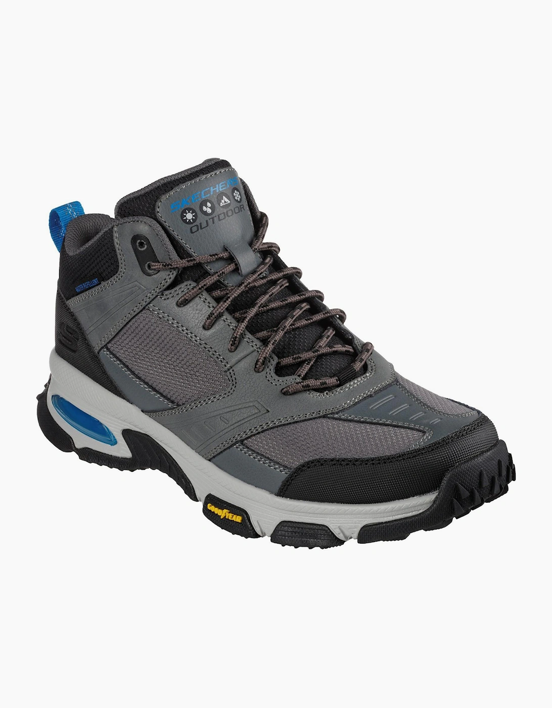 Skechers Envoy Bulldozer Memory Foam Mens Boots Charcoal