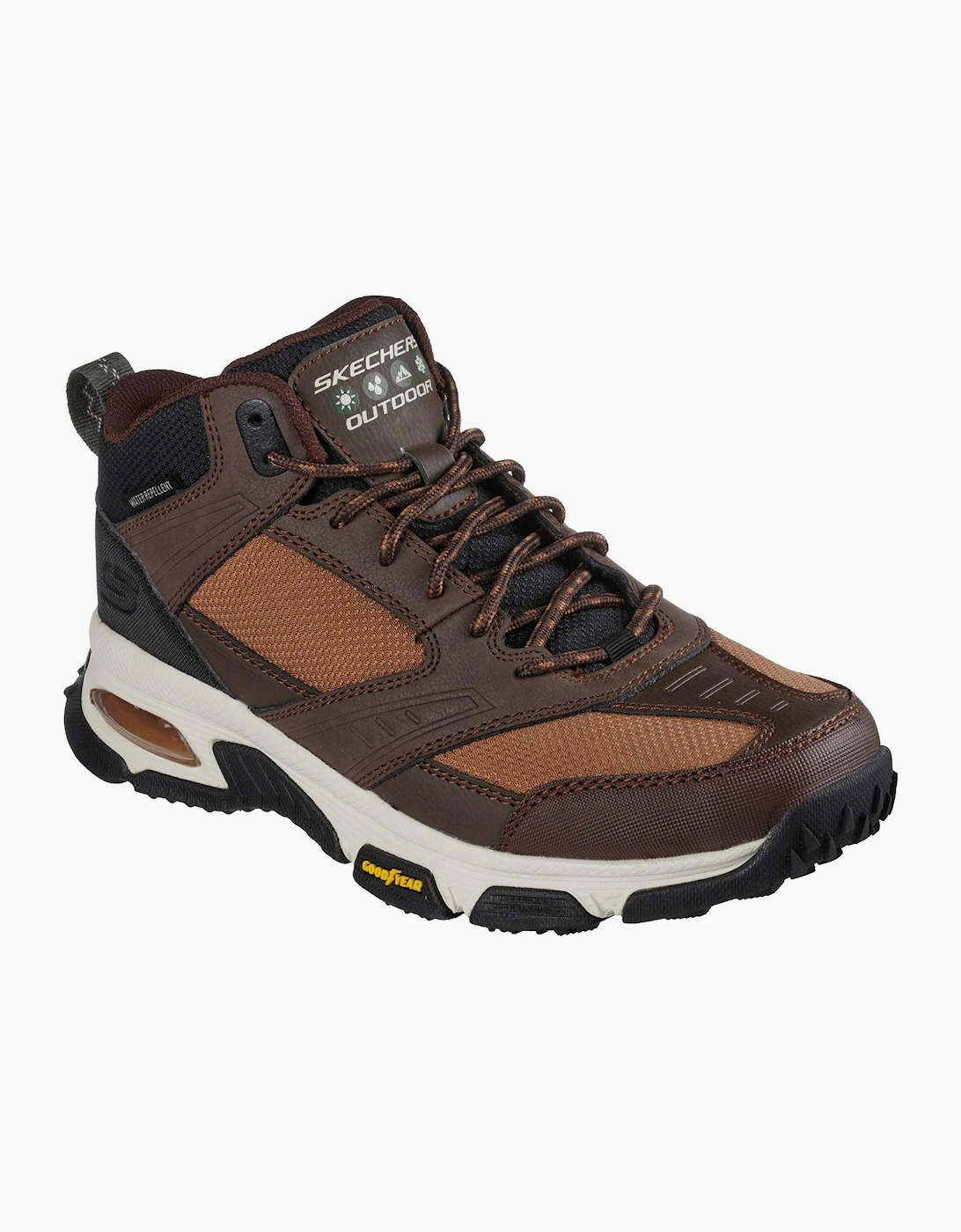 Skechers Envoy Bulldozer Memory Foam Mens Boots Brown