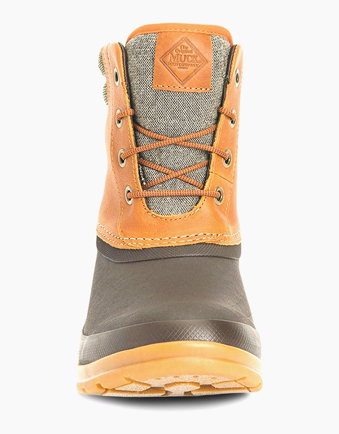Muck Boots Originals Duck Lace Memory Foam Mens Wellington Boots Tan / Dark Brown