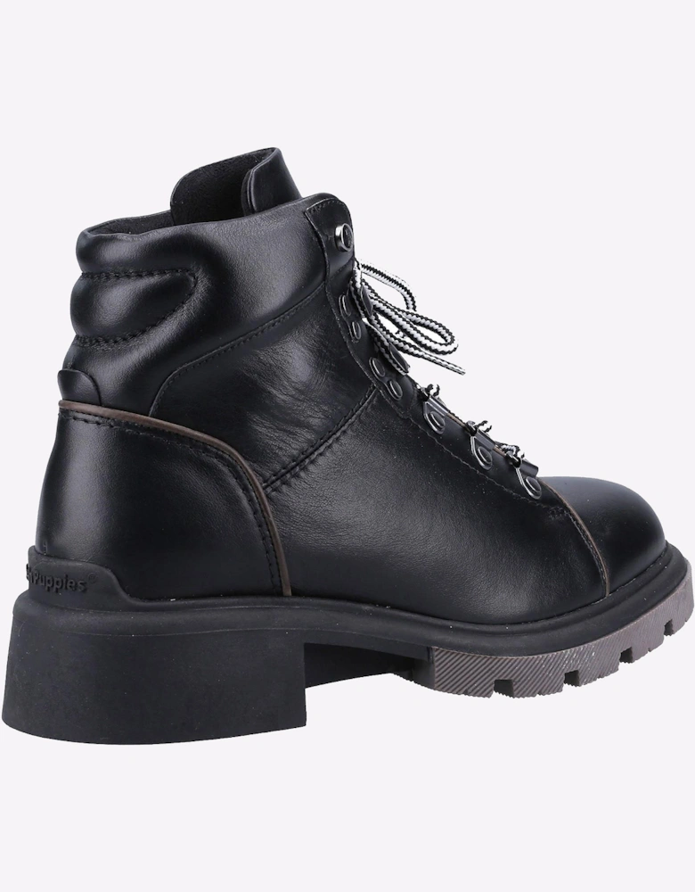 Hush Puppies Rita Memory Foam Womens Hiker Boots Light Black