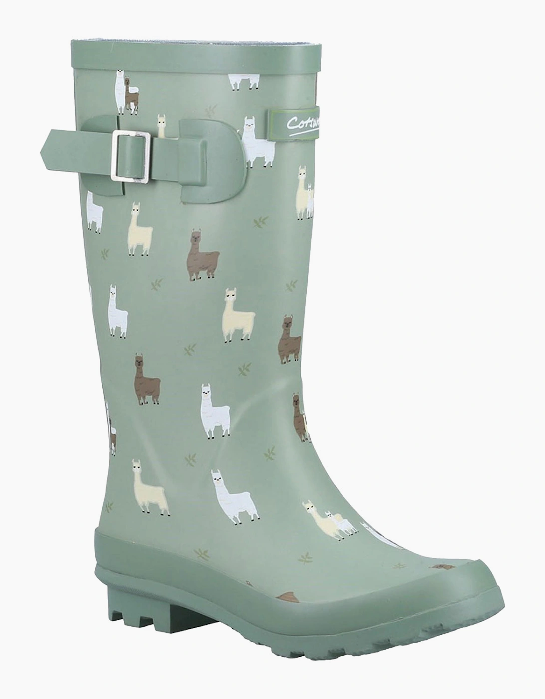Cotswold Farmyard Memory Foam Wellingtons Junior Alpaca