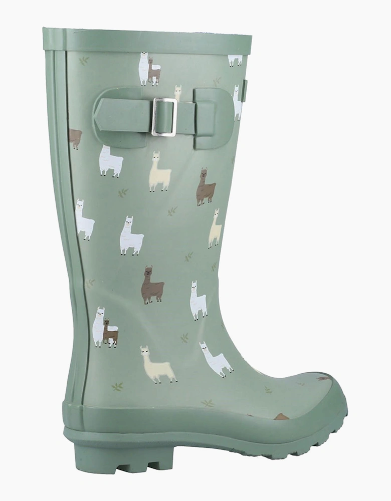 Cotswold Farmyard Memory Foam Wellingtons Junior Alpaca