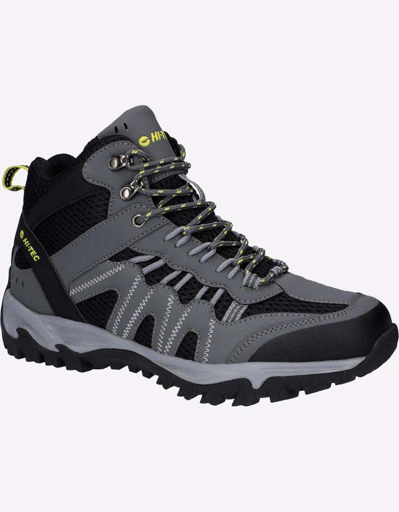 Hi-Tec Jaguar Waterproof Mens Hiking Boots Graphite/Black/Citron