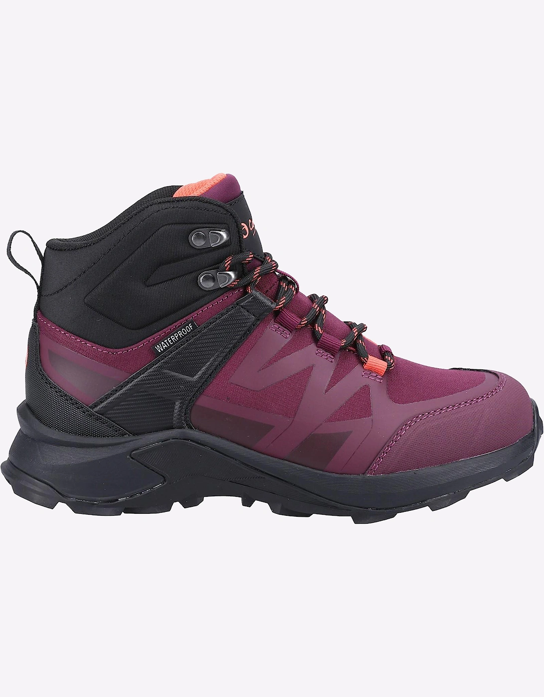 Cotswold Horton Waterproof Memory Foam Womens Hiking Boots Burgundy