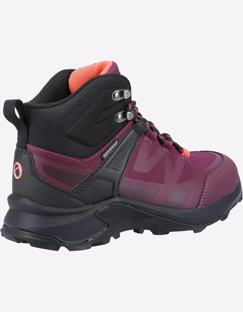 Cotswold Horton Waterproof Memory Foam Womens Hiking Boots Burgundy