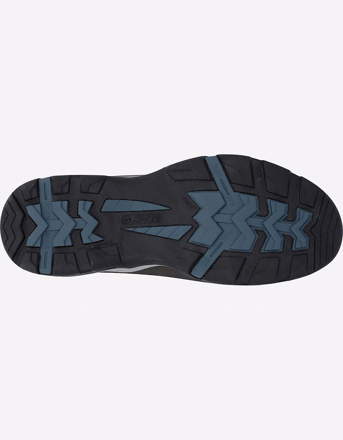 Hi-Tec Storm Waterproof Mens Wide Fit Boots Charcoal/Grey/Majolica Blue