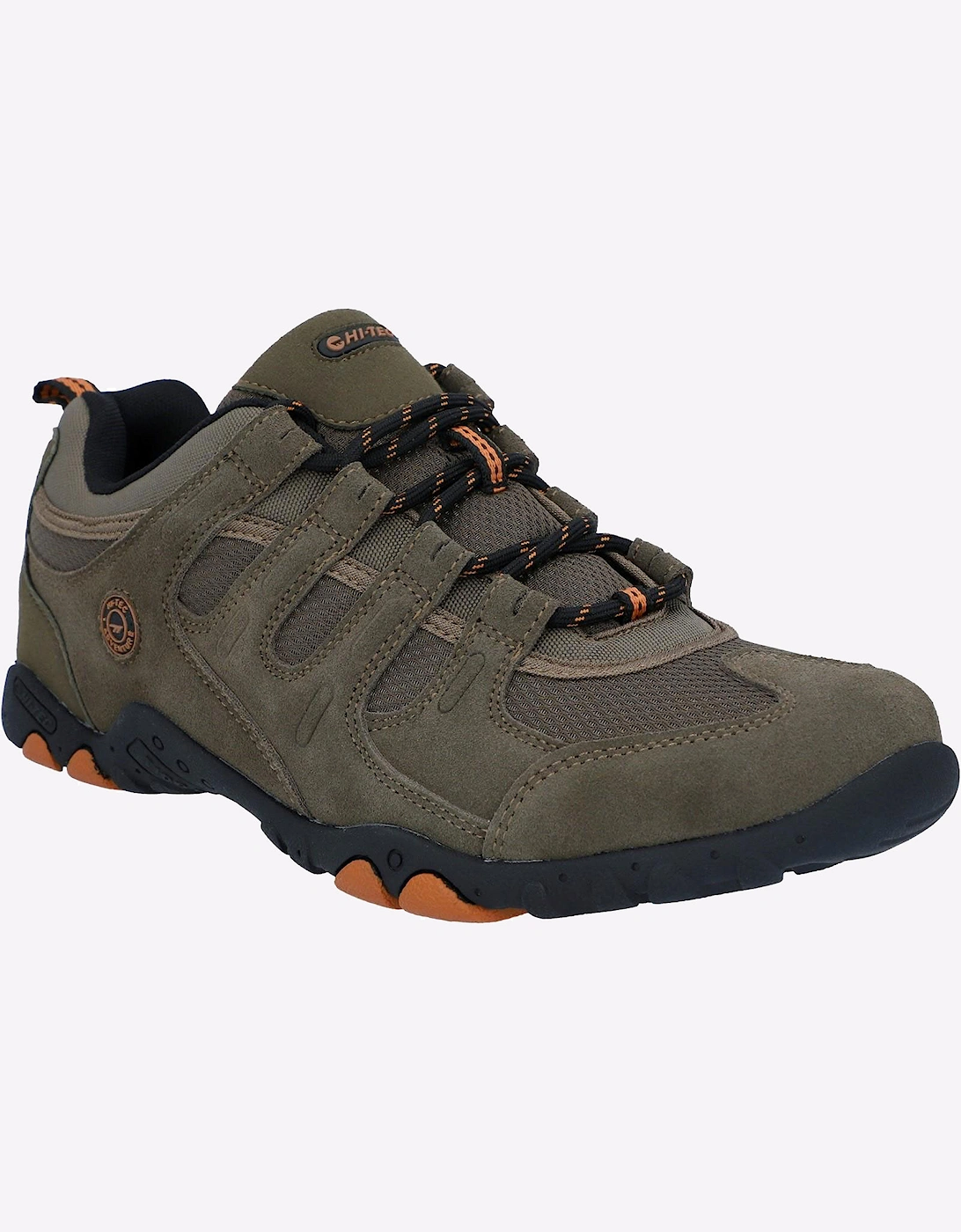 Hi-Tec Quadra II Mens Hiking Shoes Taupe/Burnt Orange
