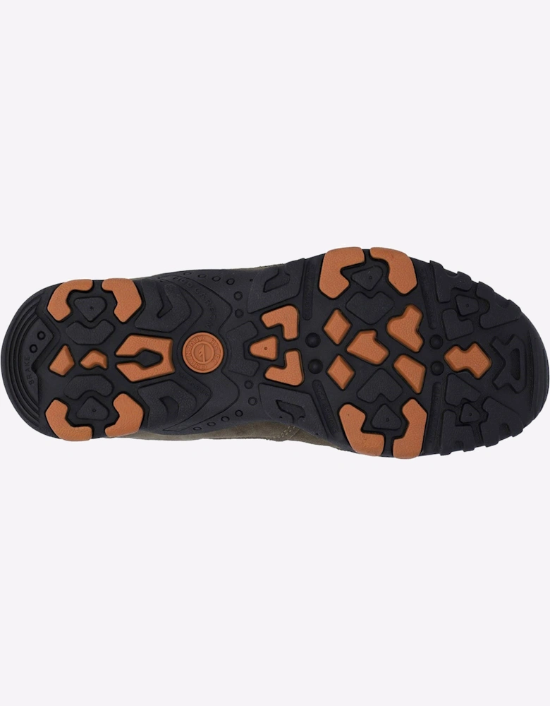 Hi-Tec Quadra II Mens Hiking Shoes Taupe/Burnt Orange