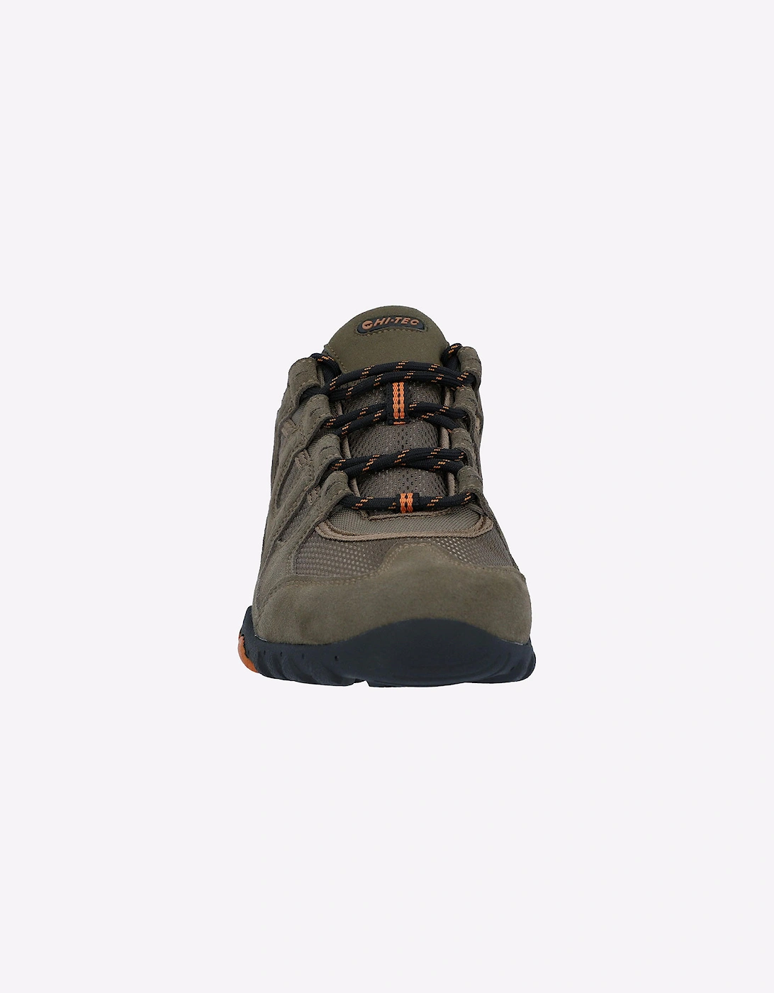 Hi-Tec Quadra II Mens Hiking Shoes Taupe/Burnt Orange