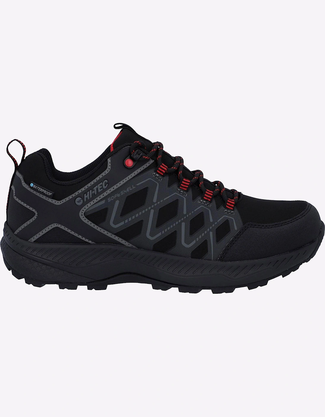 Hi-Tec Men's Hi-Tec Diamonde Waterproof Mens Trainers Black/Castlerock