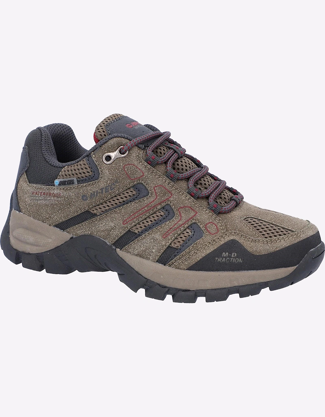Hi-Tec Torca Low Waterproof Womes Shoes Dark Taupe/Charcoal