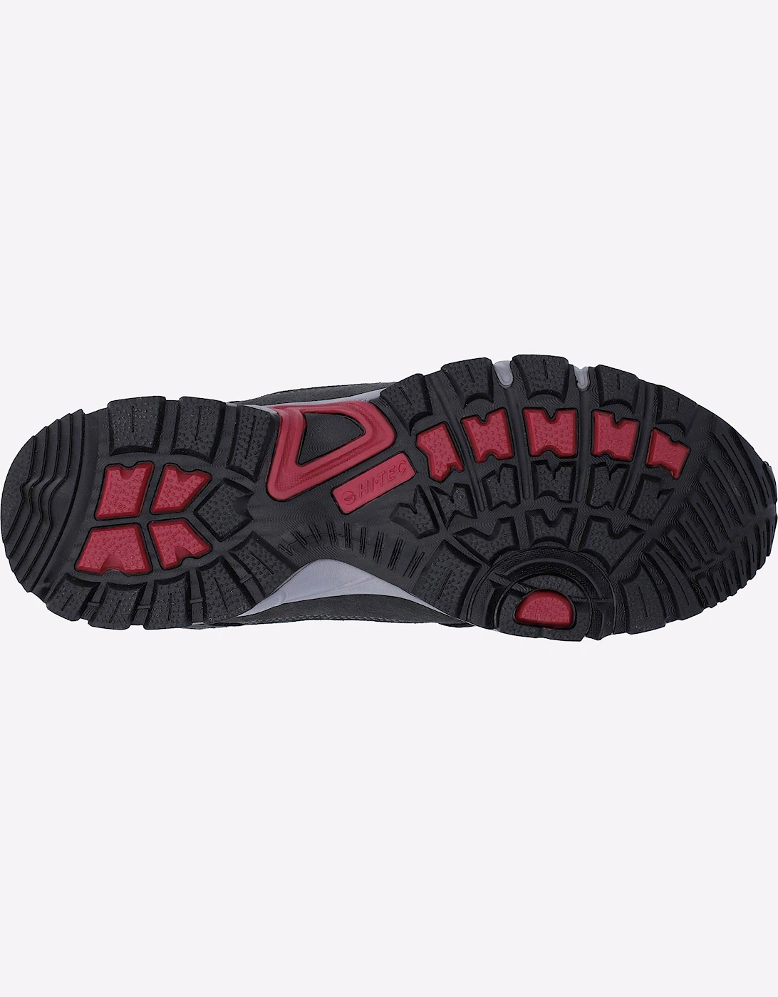 Hi-Tec Auckland Waterproof Mens Hiking Shoes Graphite Grey/Dark Red
