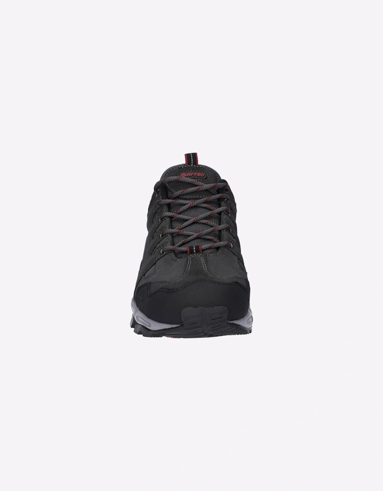 Hi-Tec Auckland Waterproof Mens Hiking Shoes Graphite Grey/Dark Red