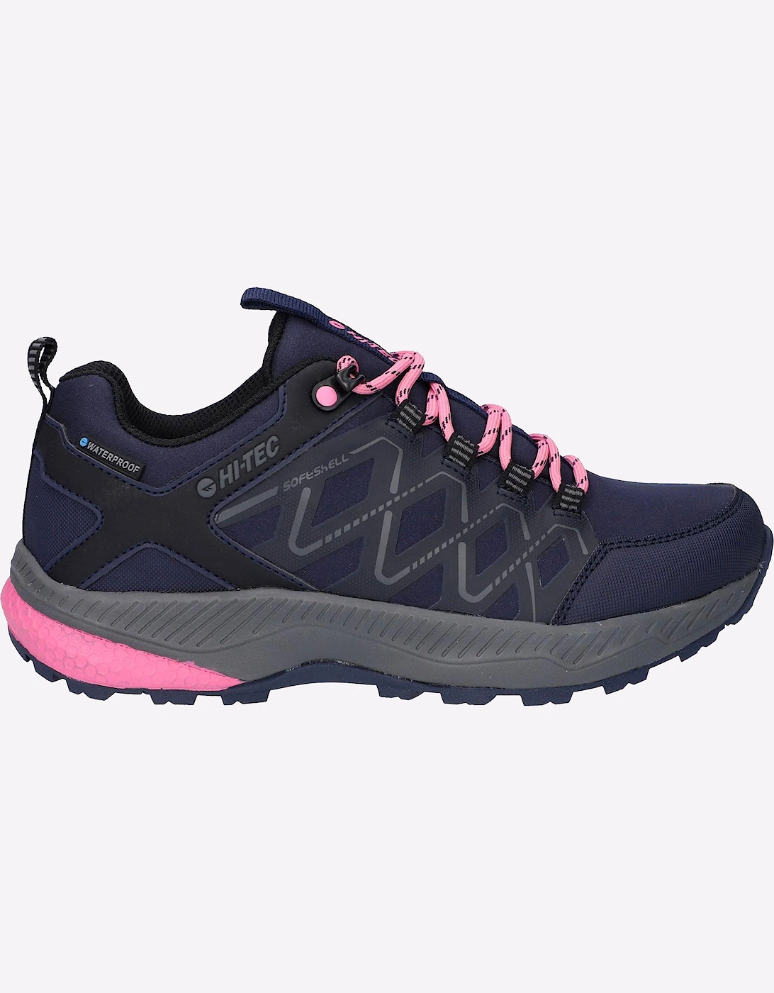 Hi-Tec Diamonde Low Womens Waterproof Hiking Shoes Dark Blue / Pink