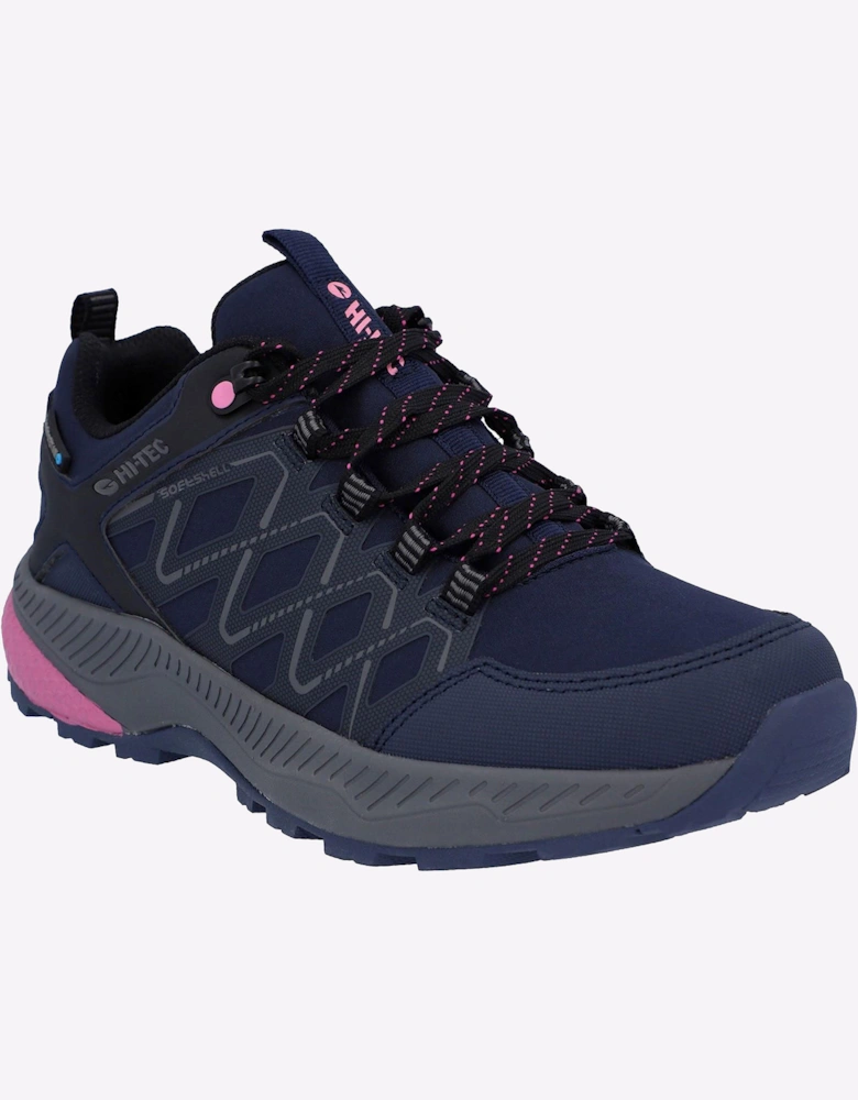 Hi-Tec Diamonde Low Womens Waterproof Hiking Shoes Dark Blue / Pink