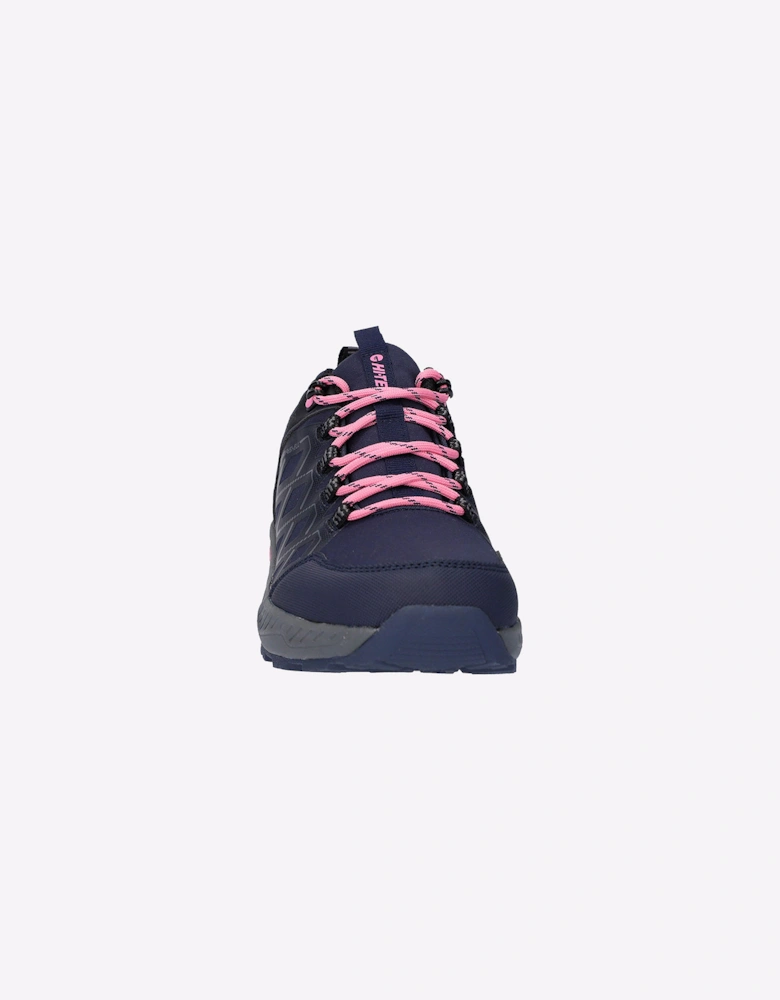 Hi-Tec Diamonde Low Womens Waterproof Hiking Shoes Dark Blue / Pink