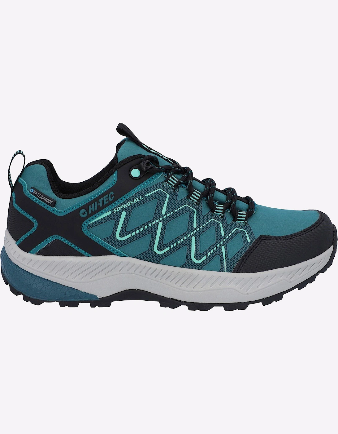 Hi-Tec Diamonde Low Womens Waterproof Hiking Shoes Dragonfly/Black/Florida Keys