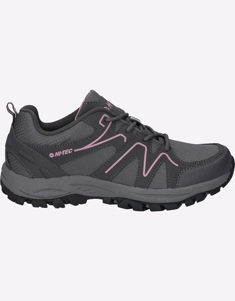 Hi-Tec Maine Womens Hiking Shoes Steel Grey Charcoal