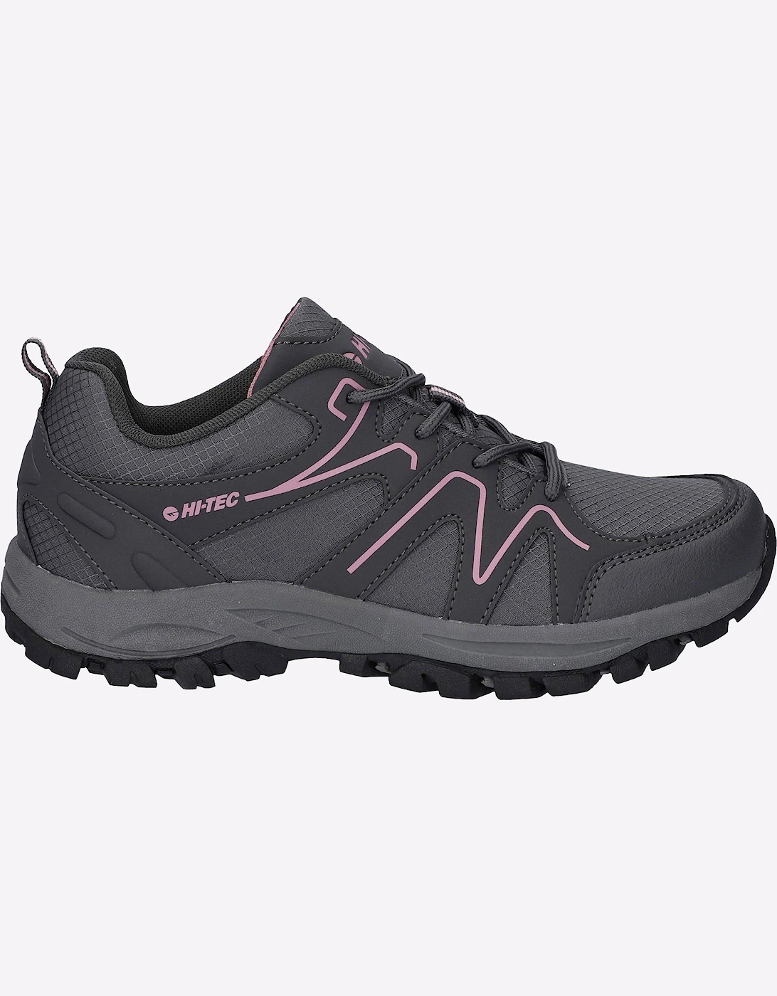 Hi-Tec Maine Womens Hiking Shoes Steel Grey Charcoal