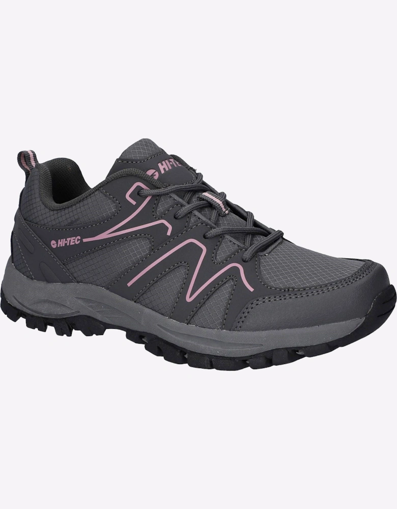 Hi-Tec Maine Womens Hiking Shoes Steel Grey Charcoal