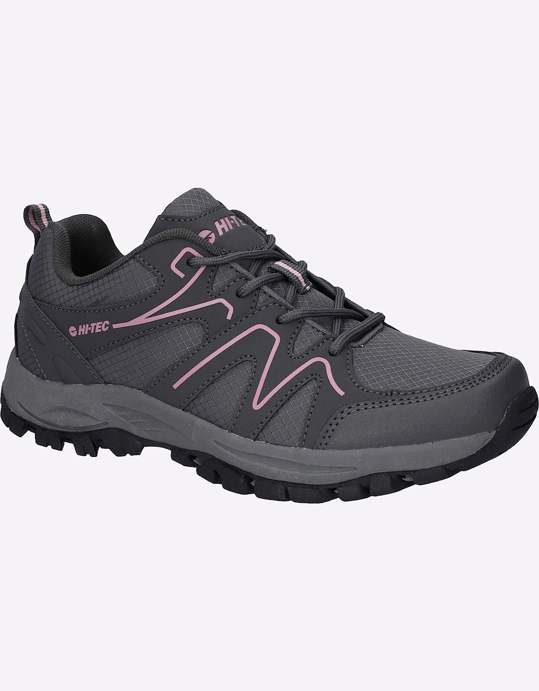Hi-Tec Maine Womens Hiking Shoes Steel Grey Charcoal