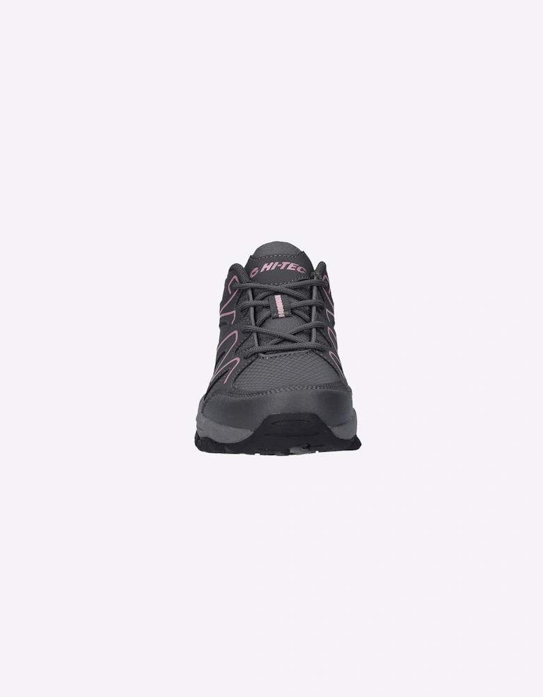 Hi-Tec Maine Womens Hiking Shoes Steel Grey Charcoal