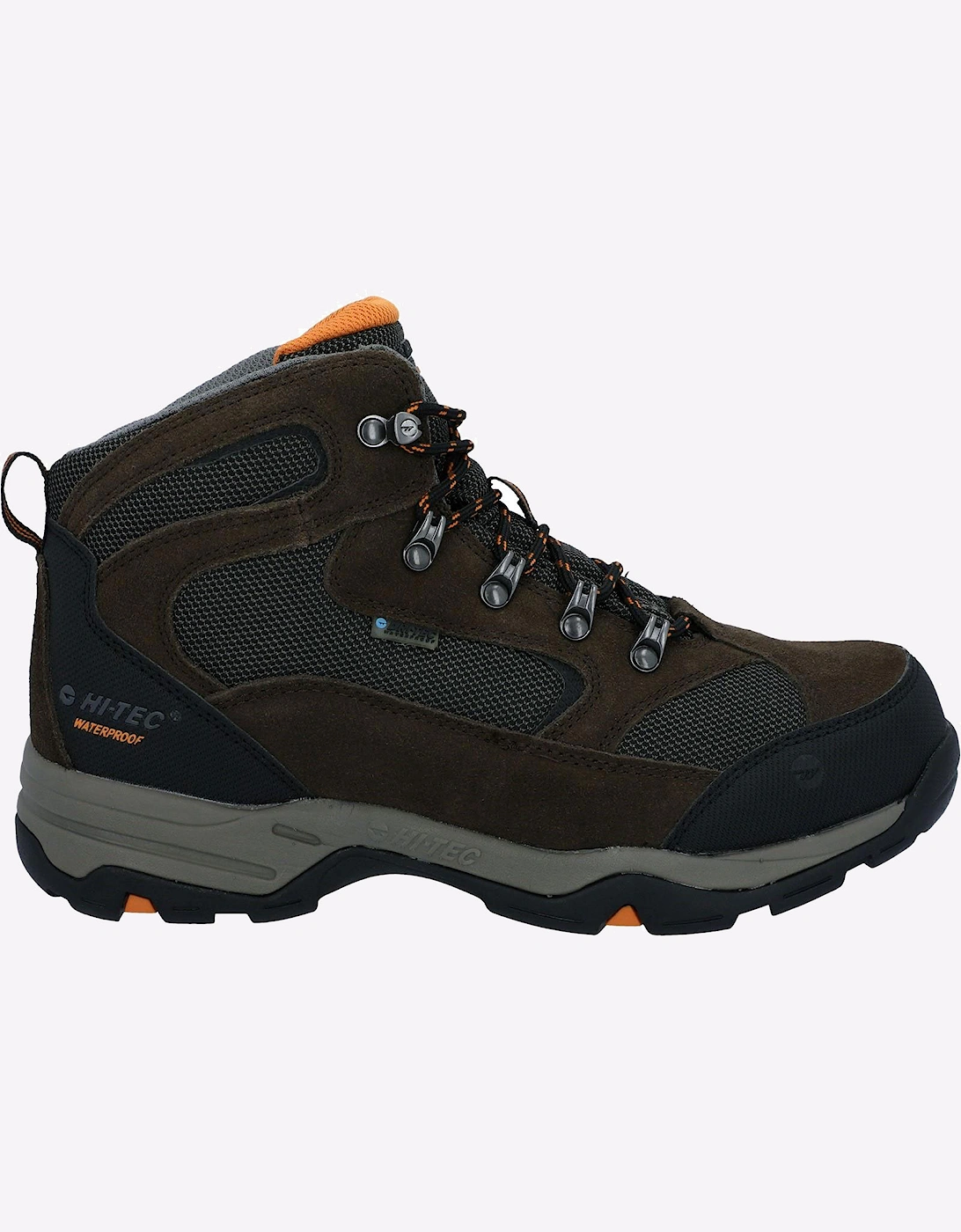 Hi-Tec Storm Waterproof Mens Wide Fit Boots Dark Chocolate/Dark Taupe