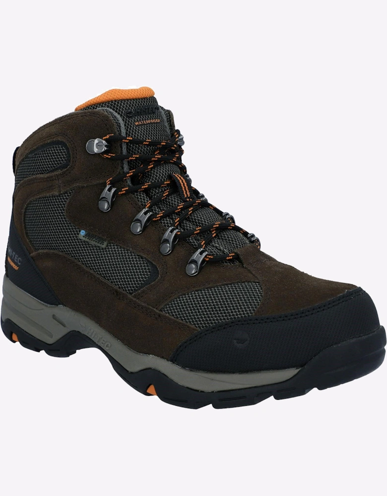 Hi-Tec Storm Waterproof Mens Wide Fit Boots Dark Chocolate/Dark Taupe