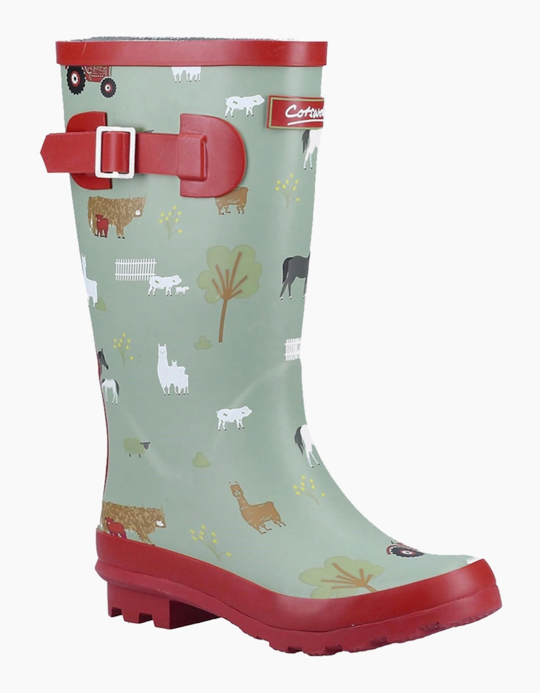 Cotswold Farmyard Memory Foam Wellington Junior Farm