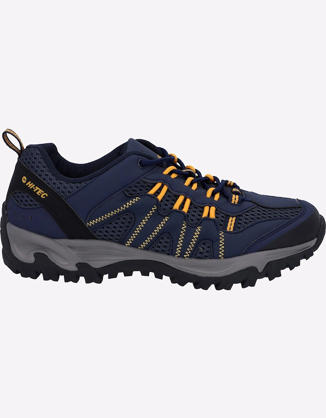 Hi-Tec Jaguar Mens Hiking Shoes Navy/Yellow