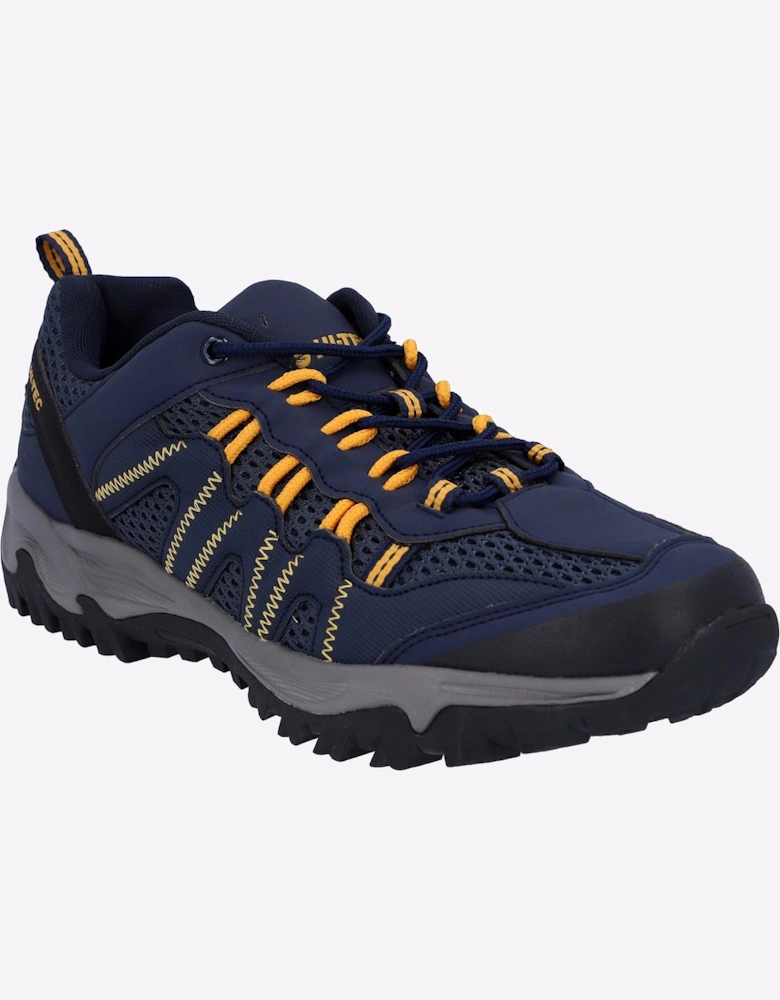 Hi-Tec Jaguar Mens Hiking Shoes Navy/Yellow